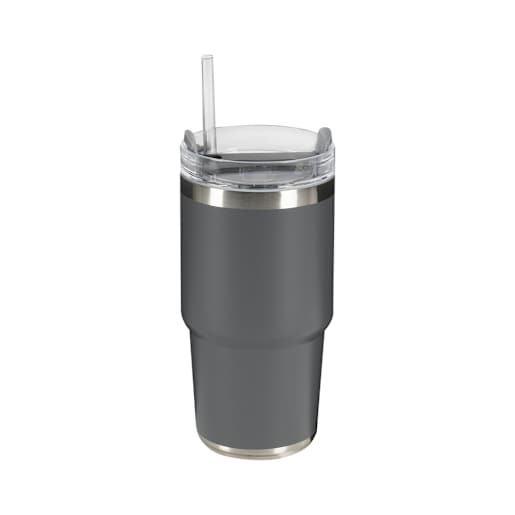 Verre isotherme avec paille gris 591 ml
