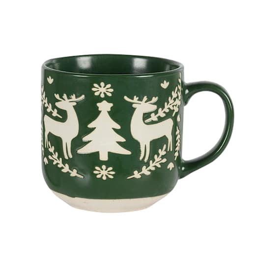 Ceramic Fir Deer Mug 400 ml