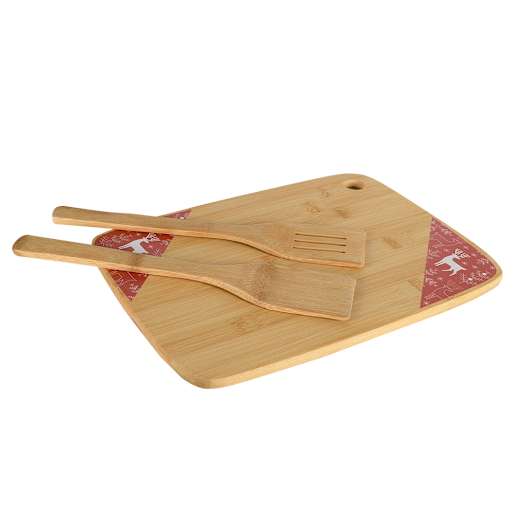 Planche à découper et 2 spatules