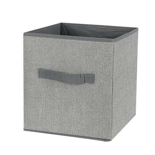 Panier de rangement Cube gris 10 1/4 po