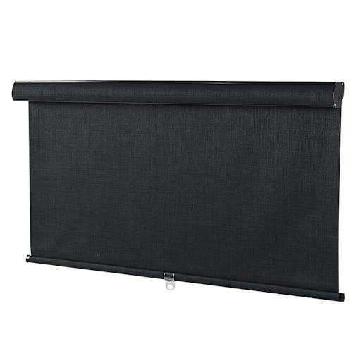 VERTUO Blackout Blind 44 in. x 84 in. Black