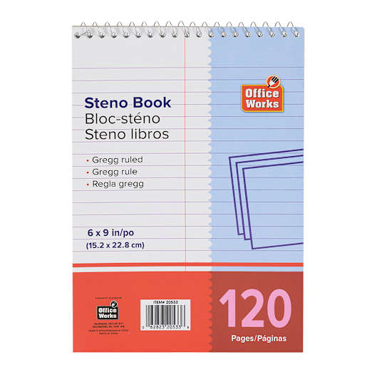 Bloc-sténo 120 pages