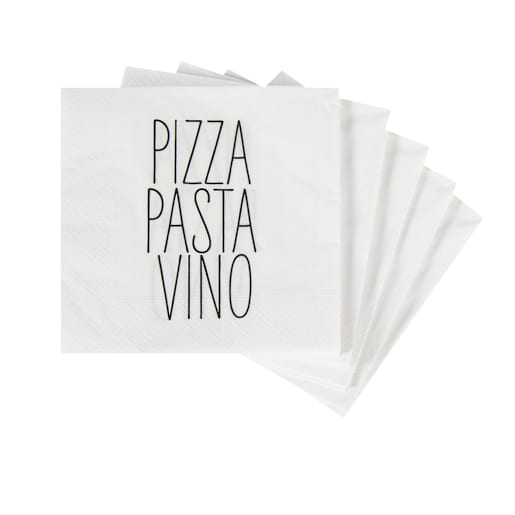 Pizza Pasta Vino Napkins Pkg/20