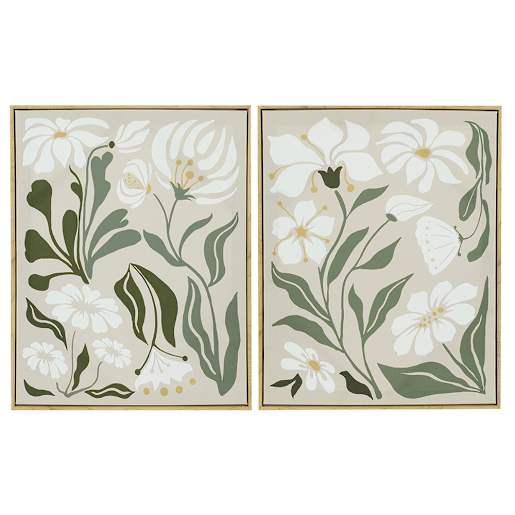 ASTELLA Bohemian Flowers 2-Frame Set 15 3/4 in. x 19 5/8 in.