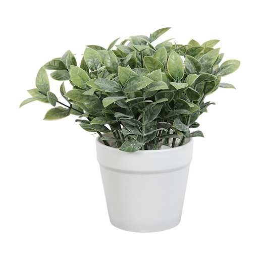 ASTELLA Artificial Plant with White Polypropylene Pot