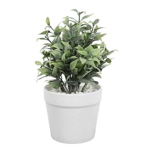 ASTELLA Artificial Plant with White Polypropylene Pot