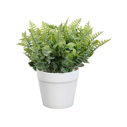 ASTELLA Artificial Plant with White Polypropylene Pot
