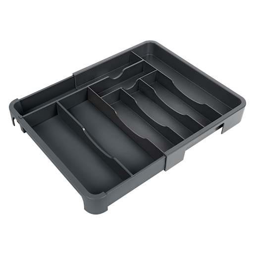 Casier de rangement extensible en plastique pour ustensiles PRATICO