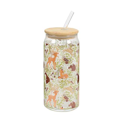 VERTUO Magic Forest Glass and Straw 590 ml