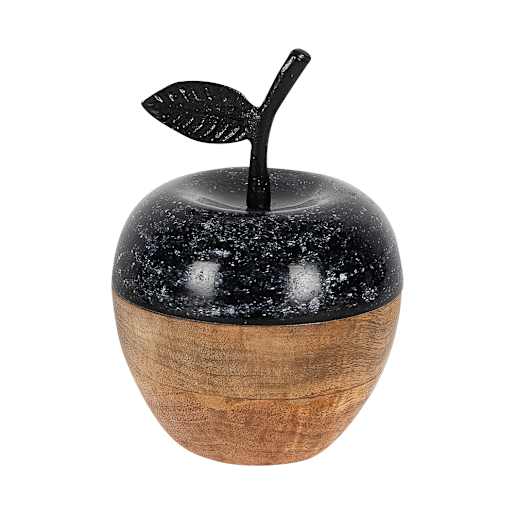 Pomme décorative avec feuille