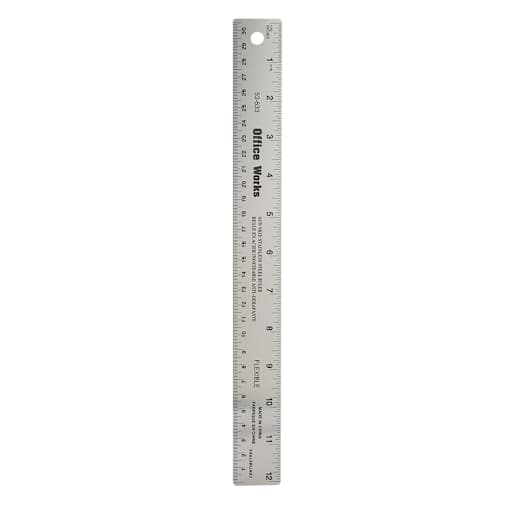 Règle en acier inoxydable 12 po