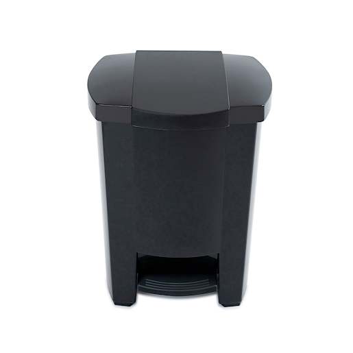 Step Trash Bin Black 19 L