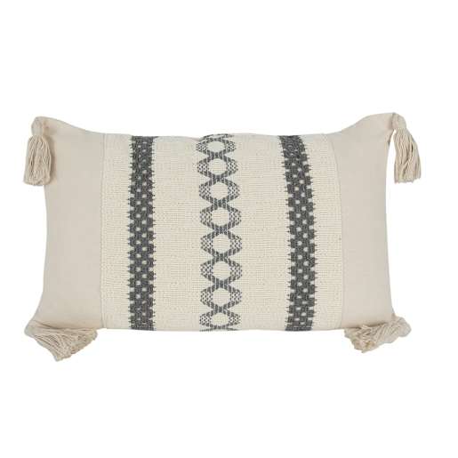 Coussin Hampton gris 18 7/8 po x 11 3/8 po ASTELLA