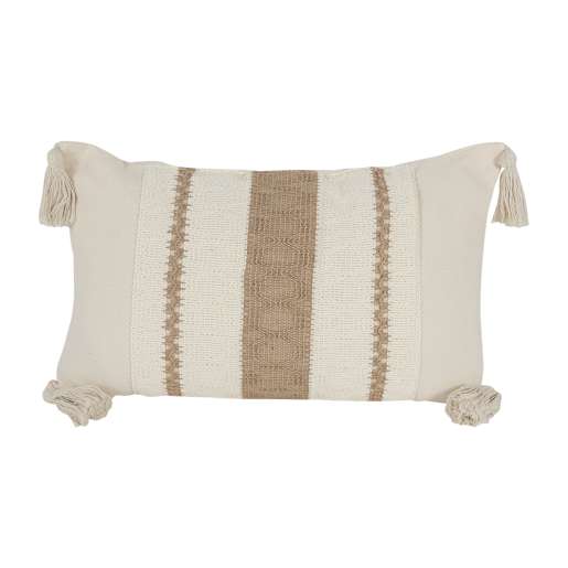 Coussin Hampton beige 19 5/8 po x 11 3/4 po ASTELLA