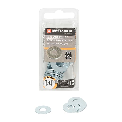 Flat Washers 1/4 in. Pkg/16