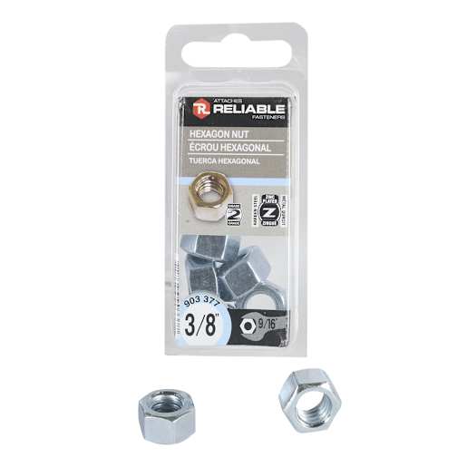 Hex Nuts 3/8 in. Pkg/8