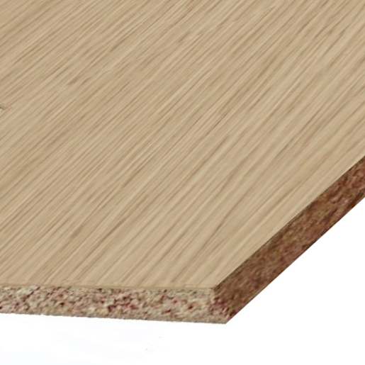 Panneau de particules plaqué chêne B2C 11/16 po x 4 pi x 8 pi