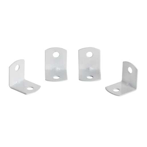 Équerres métalliques pour meubles 3/4 po Pqt/100