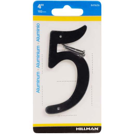 Number 5 Aluminum Black 4 in.