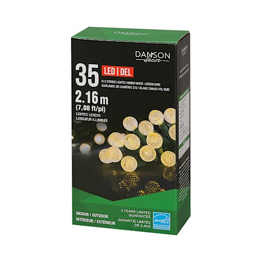 35 G12 LED Lights Set Warm white