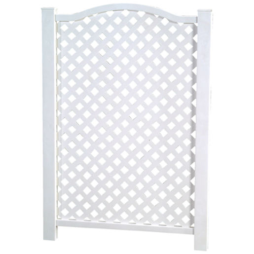 PVC Lattice Screen 32 in. x 46 in. White