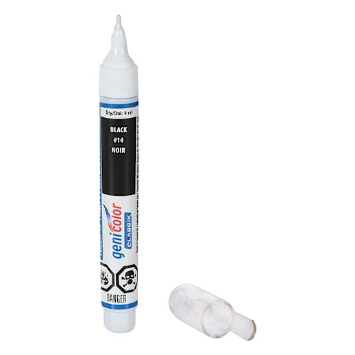 Stylo de retouches pour automobiles Genicolor 9 ml noir n° 14