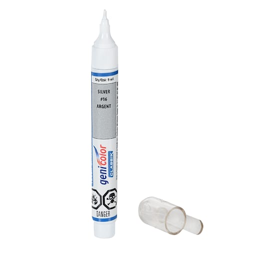 Stylo de retouches pour automobiles Genicolor 9 ml argent n° 16