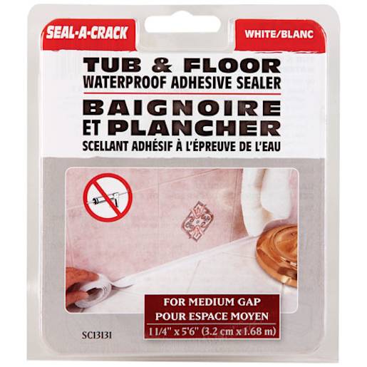Tub and Wall Adhesive Sealer 1 1/4 in. x 5.6 ft.