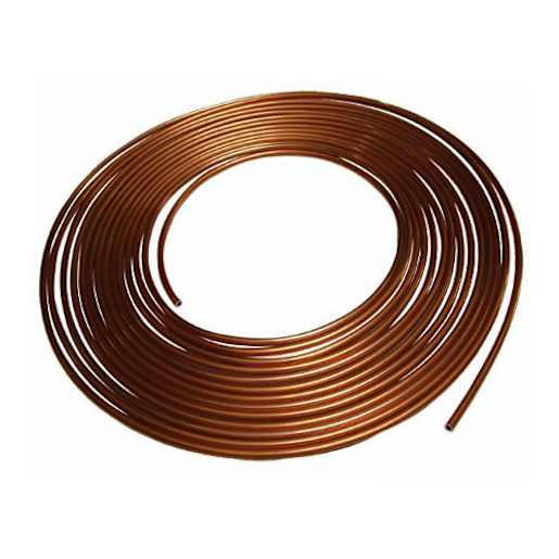 Tuyau de cuivre flexible K 1 po x 66 pi
