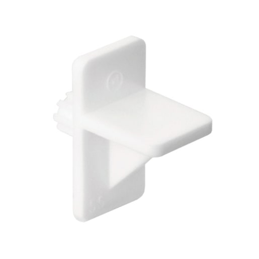 Plastic Shelf Supports 1/4 in. White Pkg/8