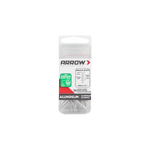 Medium Aluminum Rivets 1/8 in. Pkg/20