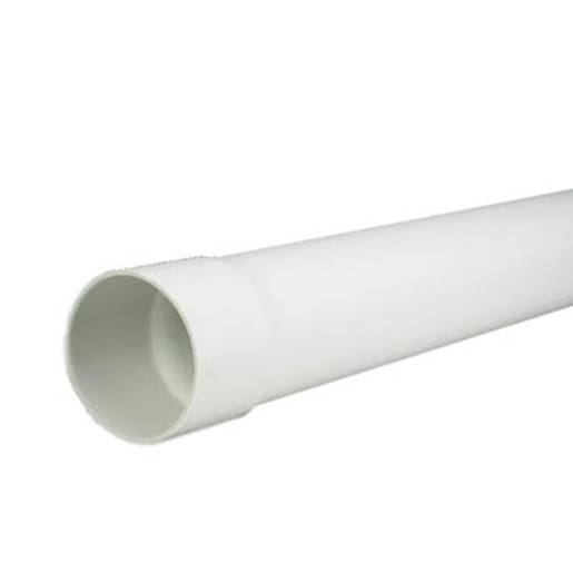 Tuyau de drainage PVC non perforé 3 po x 10 pi