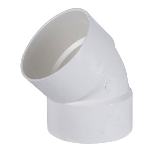 Coude 45° PVC/BNQ 3 po (F x F)