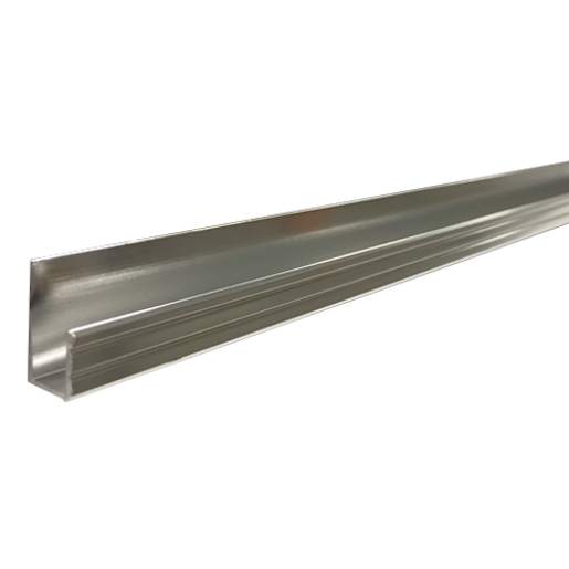 Moulure en J chromé 9/32 po x 8 pi