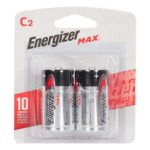 Energizer Max+ Power Seal C Batteries Pkg/2