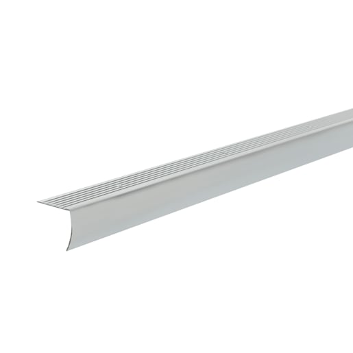 Polished Silver Stair Nosing 1-1/8 in. x 36 in.