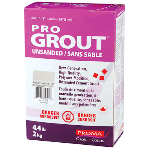 Unsanded Grout 2 kg Artic White