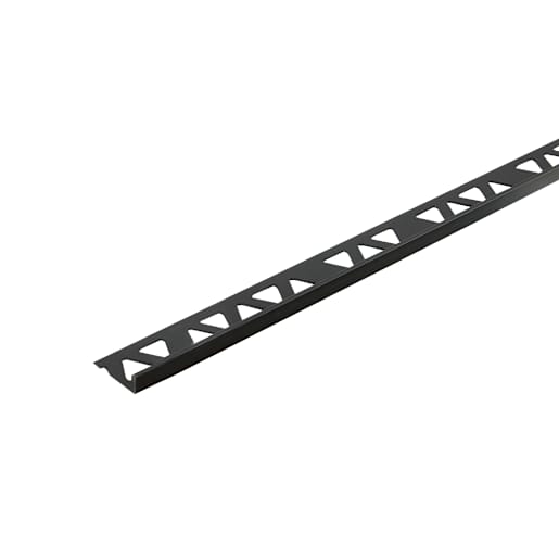 Moulure en L pour céramique 8 mm x 8 pi noir satiné
