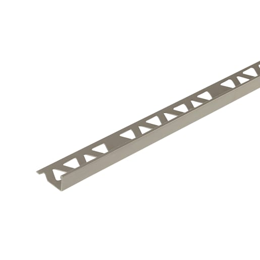 Moulure en L pour céramique 8 mm x 8 pi titane satiné