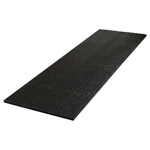Non-Slip Exterior Mat 2 ft. X 6 ft. Black