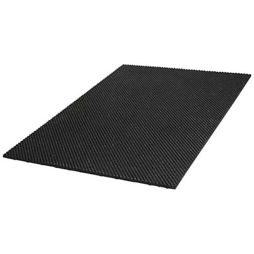 Non-Slip Exterior Mat 4 ft x 6 ft Black