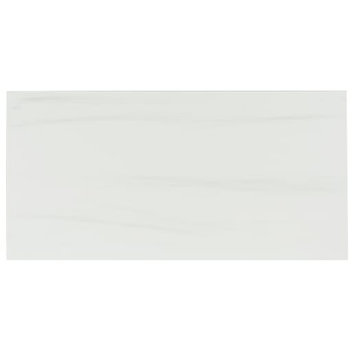 Lassa White Wave Porcelain Tiles 12 in. x 24 in.