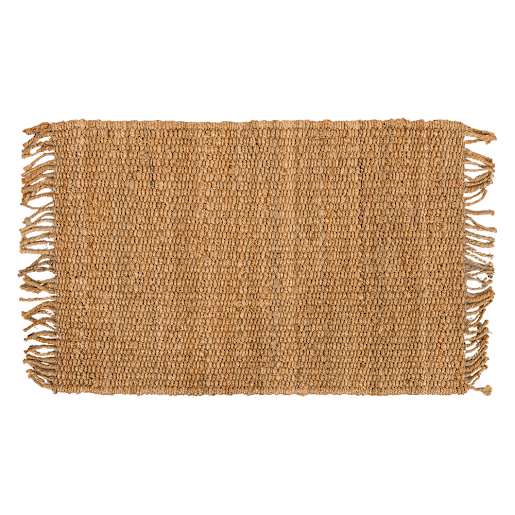 VERTUO Fringe Jute Interior Mat 2 ft. x 3 ft. Natural