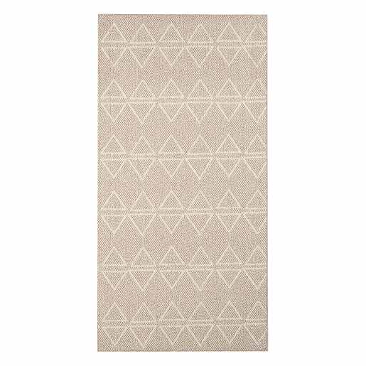 Vila Triangle Interior Rug 3 ft. x 6 ft. Grey Clay