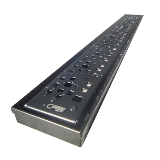 2-in-1 Linear Shower Drain 54 in. Black