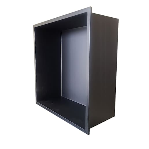 Stainless Steel Niche 12 in. x 12 in. Black