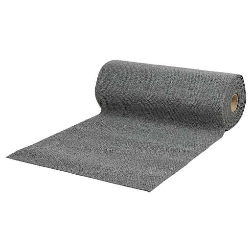 Stanley Entrance Carpet Runner 36 in. Light Grey Bulk
