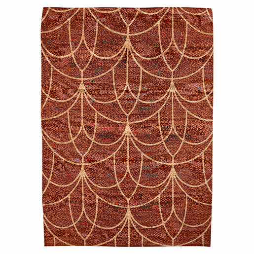 VERTUO Scarlet Patterned Rug 4 ft. x 5 ft. 5 in.