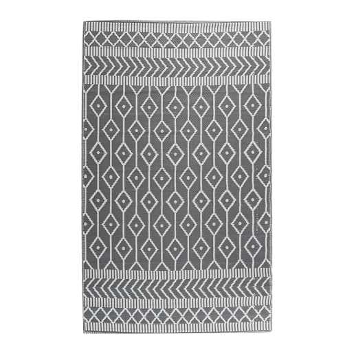 VERTUO Outdoor Carpet Geo Grey 5 ft. 3 in. x 7 ft. 3 in.
