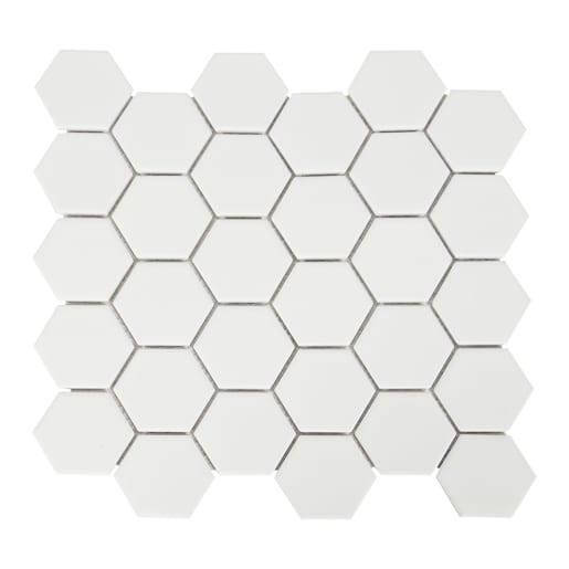 VERTUO Hexagone Ceramic Mosaic 10 5/8 in. x 11 in.